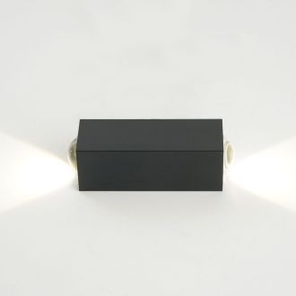 Светодиодный светильник стационарный Feron AL52 MINI 2*1W 3000K черный, 51136
