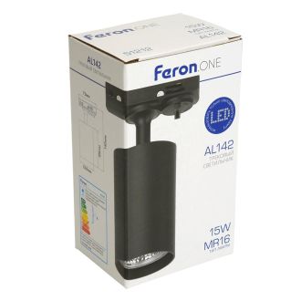 Светильник Feron.ONE AL142 трековый однофазный на шинопровод под лампу GU10, черный, 51212