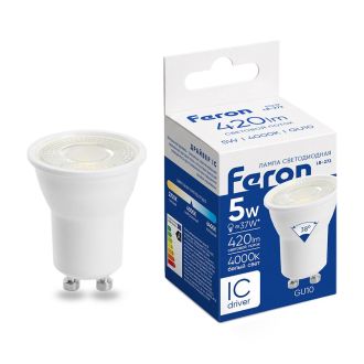 Лампа светодиодная Feron LB-272 MR11 GU10 5W 175-265V 4000K, 51219