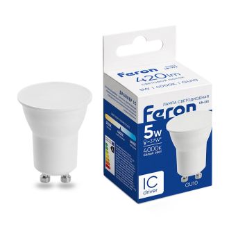 Лампа светодиодная Feron LB-272 MR11 GU10 5W 175-265V 4000K, 51222