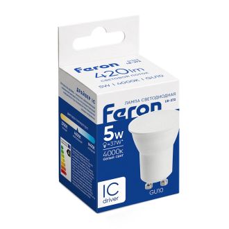 Лампа светодиодная Feron LB-272 MR11 GU10 5W 175-265V 4000K, 51222