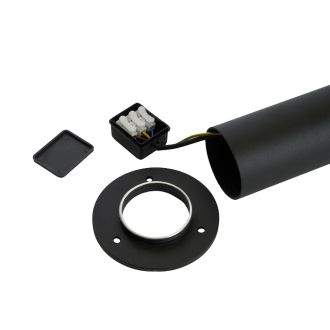 Светильник садово-парковый Feron DH1106, 15W, GU10, 230V, черный (столб), 51232
