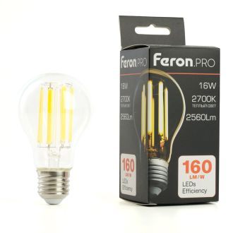 Лампа светодиодная Feron.PRO LB-1116 Шар E27 2560LM 16W 175-265V 2700K, 51235