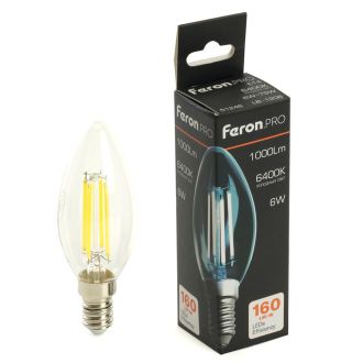 Лампа светодиодная Feron.PRO LB-1206 Свеча E14 6W 1000LM 175-265V 6400K, 51246