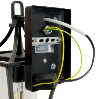 Светильник садово-парковый Feron PL731 на стену вниз 60W E27 230V, черный, 51269