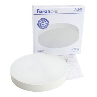 Светодиодный светильник Feron AL266 накладной 24W 4000K белый, 51292