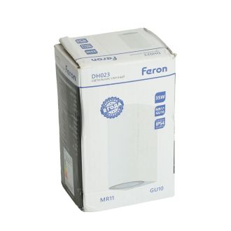 Светильник садово-парковый Feron DH023, на стену, GU10 MR11 230V, белый, 51310
