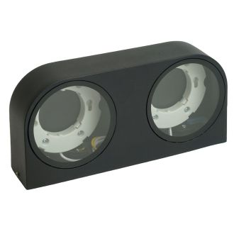 Светильник садово-парковый Feron DH1203, на стену, GX53 230V, черный, 51328