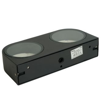 Светильник садово-парковый Feron DH1203, на стену, GX53 230V, черный, 51328