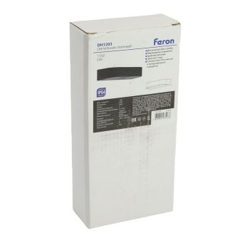 Светильник садово-парковый Feron DH1203, на стену, GX53 230V, черный, 51328
