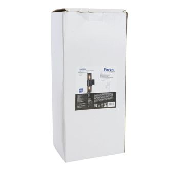 Светильник садово-парковый Feron DH1302, на стену вверх/вниз, E27 230V, черный, 51331