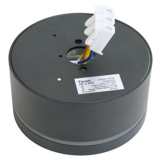 Светильник потолочный Feron HL457 12W, 230V, GX53, черный, 51347