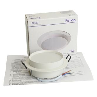 Светильник встраиваемый Feron DL507 потолочный GX53 белый круг, 51350
