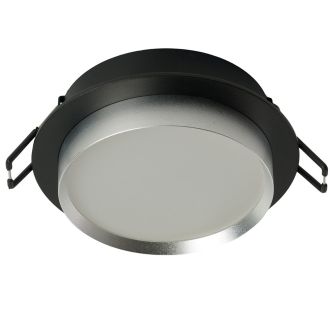 Светильник встраиваемый Feron DL507 потолочный GX53 черный + серебро круг, 51355