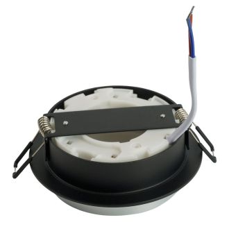 Светильник встраиваемый Feron DL507 потолочный GX53 черный + серебро круг, 51355