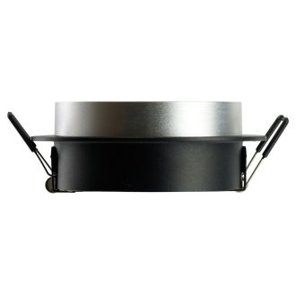 Светильник встраиваемый Feron DL507 потолочный GX53 черный + серебро круг, 51355