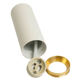 Светильник потолочный Feron ML101 Barrel MR11 GU10 35W 230V, белый + золото, 51378