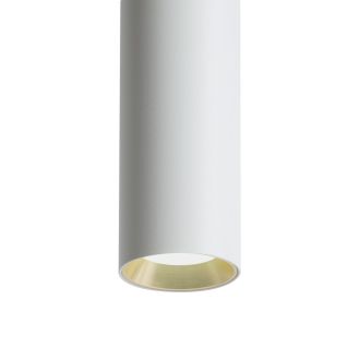 Светильник потолочный Feron ML1018 Barrel levitation на подвесе MR11 35W 230V, белый + золото 40*250, 51386