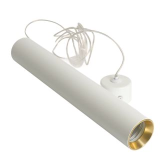 Светильник потолочный Feron ML1018 Barrel levitation на подвесе MR11 35W 230V, белый + золото 40*250, 51386