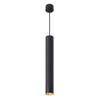 Светильник потолочный Feron ML1018 Barrel levitation на подвесе MR11 35W 230V, черный + золото 40*250, 51387