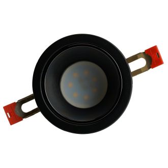 Светильник встраиваемый Feron DL3102 потолочный MR16 G5.3 черный + черный хром, 51402