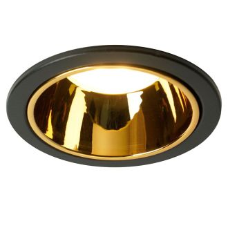 Светильник встраиваемый Feron DL3102 потолочный MR16 G5.3 черный + золото, 51403