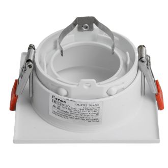 Светильник встраиваемый Feron DL3112 потолочный MR16 G5.3 белый, 51404