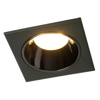 Светильник встраиваемый Feron DL3112 потолочный MR16 G5.3 черный + черный хром, 51408