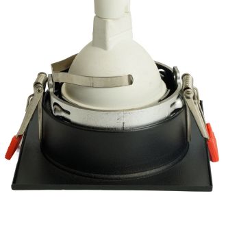 Светильник встраиваемый Feron DL3112 потолочный MR16 G5.3 черный + черный хром, 51408