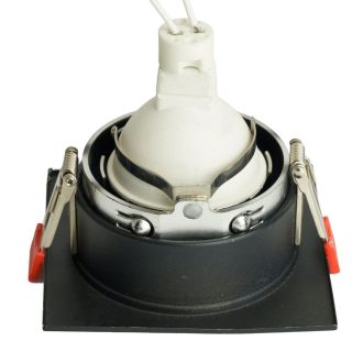 Светильник встраиваемый Feron DL3112 потолочный MR16 G5.3 черный + золото, 51409