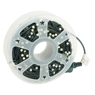 Светодиодная гирлянда на бобине Feron CL98 линейная 50м + 3м 230V 5000К, c питанием от сети, зеленый шнур, 51437