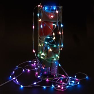 Гирлянда линейная Feron CL593 Smart, 10м USB + Пульт ДУ RGB, прозрачный шнур, 51463