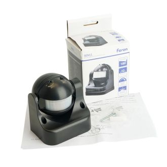 Датчик движения 1200W 12m 180° черный, SEN11, Feron, 51515