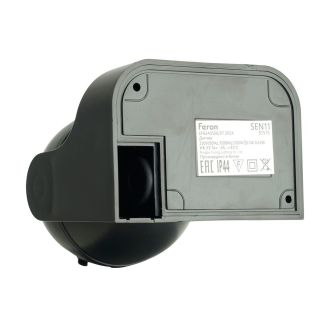 Датчик движения 1200W 12m 180° черный, SEN11, Feron, 51515
