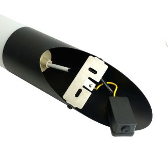 Светильник садово-парковый Feron DH041, Техно на стену вверх, 18W E27 230V, черный, 51521