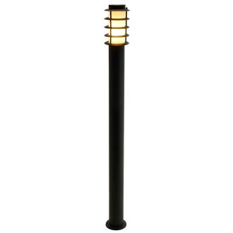 Светильник садово-парковый Feron DH047-1100, Техно столб, 18W E27 230V, черный, 51529