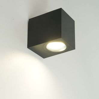 Светильник садово-парковый Feron.ONE DH050-P, на стену, GU10 220-240V, черный пластик, 51544