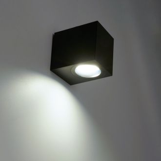 Светильник садово-парковый Feron.ONE DH050-P, на стену, GU10 220-240V, черный пластик, 51544