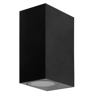 Светильник садово-парковый Feron.ONE DH051-P, на стену, 2*GU10 220-240V, черный пластик, 51546