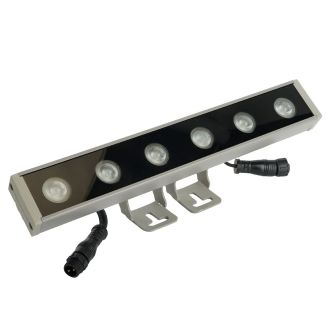 Светодиодный линейный прожектор для подсветки стен, 6400K, 250*40*25mm, 6W DC24V, IP65, Feron LL-893, 51565