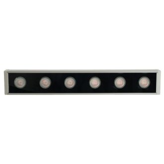 Светодиодный линейный прожектор для подсветки стен, красный, 250*40*25mm, 6W DC24V, IP65, Feron LL-893, 51567