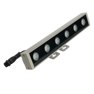 Светодиодный линейный прожектор для подсветки стен, красный, 250*40*25mm, 6W DC24V, IP65, Feron LL-893, 51567