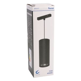 Светильник светодиодный Feron MGN311 трековый низковольтный 15W, 1350 Lm, 4000К, 35 градусов, черный, 51595