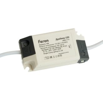 Светодиодный светильник Feron AL500 встраиваемый 12W 4000K черный, 51617