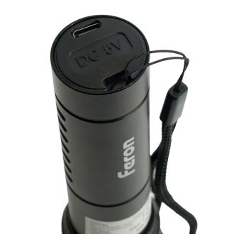 Фонарь ручной Feron TH2411 с аккумулятором TYPE-C ZOOM, 51619