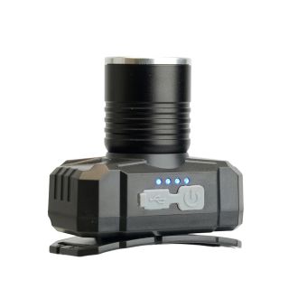 Фонарь налобный FERON TH2314 c аккумулятором 20W, 2500mAh IP44, USB type-C, Алюминий, 51621