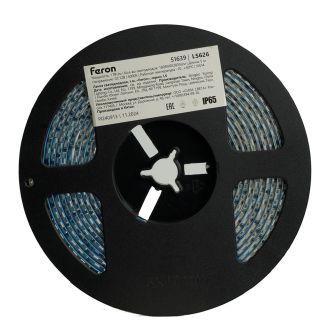 Светодиодная LED лента Feron LS626, 180SMD(2835)/m 17W/m 12V 5000*10*1.22мм 4000К IP65, 51639