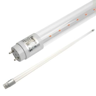 Лампа светодиодная для растений T8 Feron LB-7064 G13 стекло 22W 175 1,2м 265V красно-синий спектр пластик, 51663