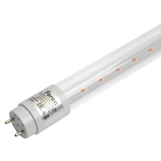 Лампа светодиодная для растений T8 Feron LB-7064 G13 стекло 22W 175 1,2м 265V красно-синий спектр пластик, 51663