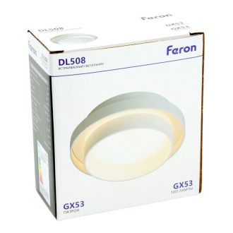 Светильник встраиваемый Feron DL508 потолочный GX53 белый, 51668
